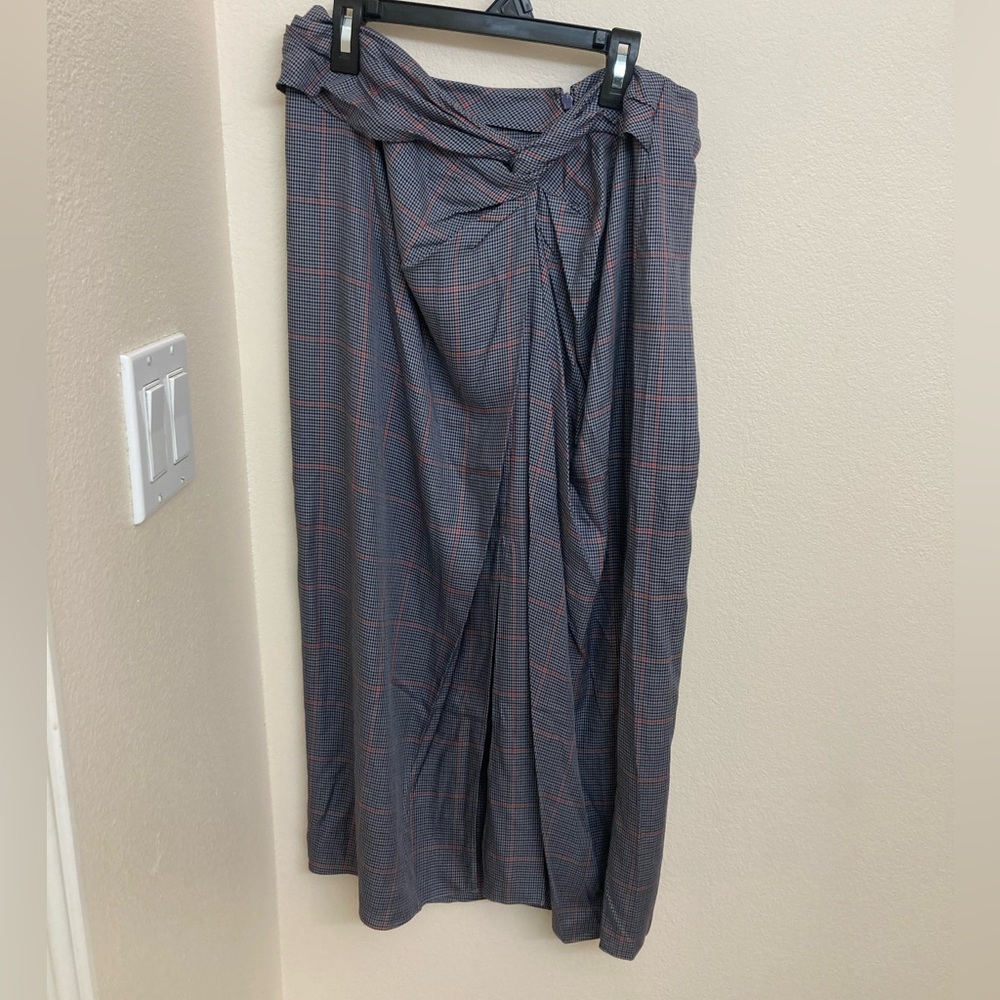 NWT RAG & BONE GREY PLAID SKIRT